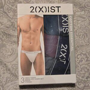 2xist Essential Y-Back Thong 3-Pack
